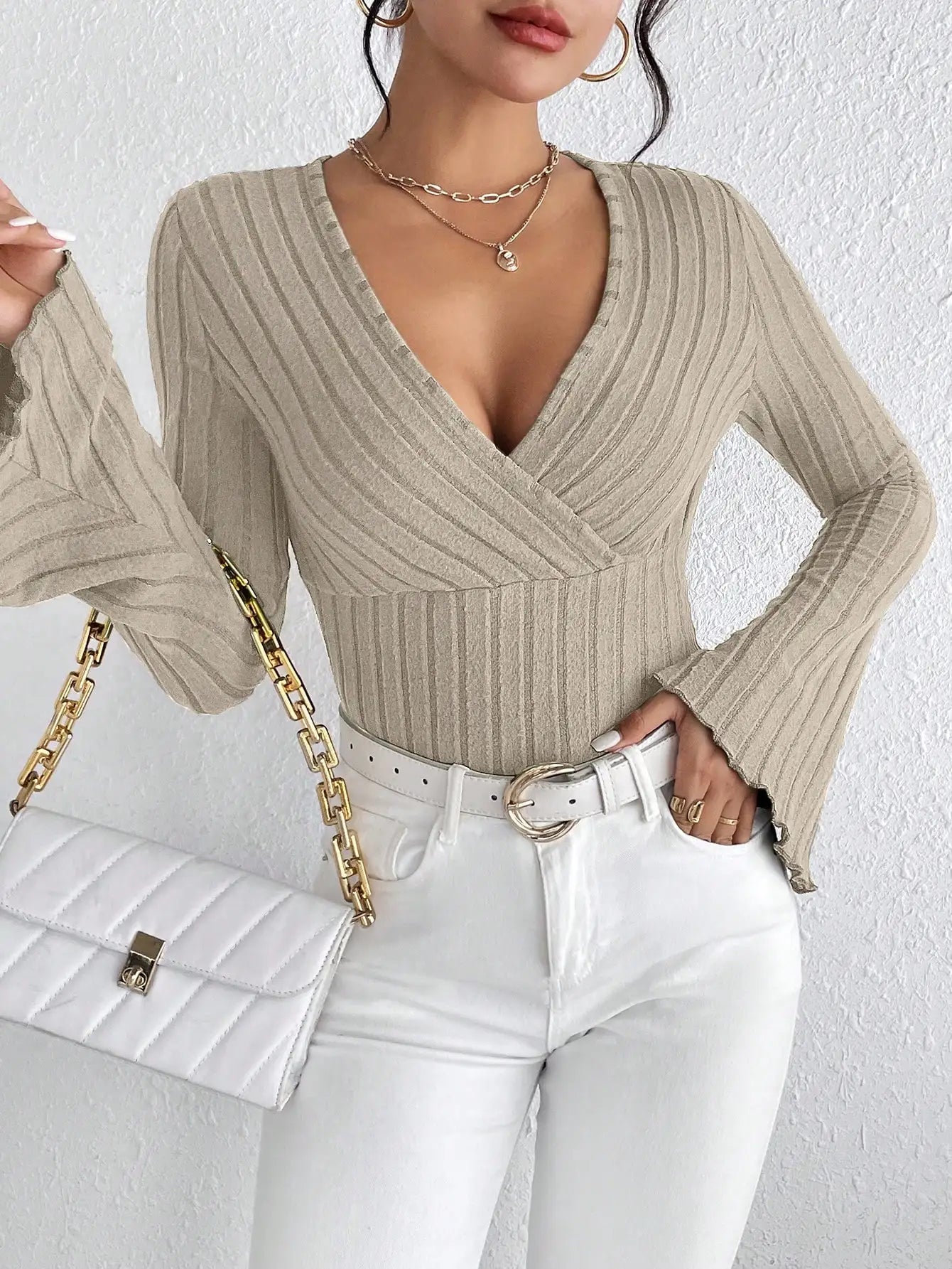 Women'S Fall and Winter Long-Sleeved Tops