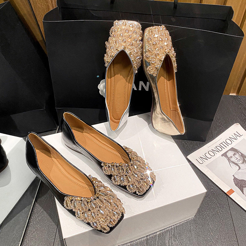 Sparkling Crystal Flats Wedding  Everyday Comfort